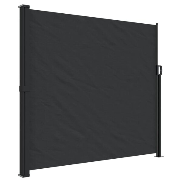 vidaXL Auvent latéral rétractable noir 180x300 cm