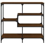 vidaXL Table console chêne marron 103x32x95 cm bois d'ingénierie
