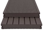vidaXL Panneaux de terrasse solides WPC 10 m² 4 m Marron foncé