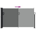 vidaXL Auvent latéral rétractable anthracite 120x300 cm