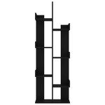 vidaXL Bibliothèque Noir 48x25 5x140 cm Bois d’ingénierie
