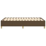 vidaXL Cadre de lit sans matelas marron foncé 120x200 cm tissu