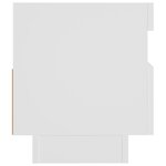 vidaXL Meuble TV avec lumières LED blanc 80x35x40 cm