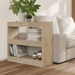 vidaXL Bibliothèque/Séparateur de pièce chêne sonoma 80x30x72 cm