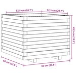 vidaXL Jardinière 60x60x49 5 cm bois de pin massif