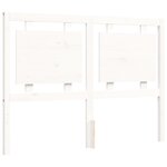 vidaXL Cadre de lit sans matelas blanc 120x200 cm bois massif