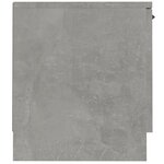 vidaXL Meuble TV gris béton 140x35x40 cm bois d'ingénierie