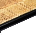 vidaXL Table console 140 x 35 x 76 cm Bois de manguier massif brut