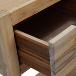 vidaXL Table console 82x33x73 cm Bois d'acacia massif