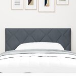 vidaXL Tête de Lit LED Gris Foncé 90 cm Ensemble de 2 Gris foncé