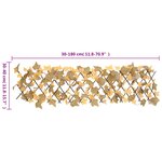 vidaXL Treillis de feuille d'érable artificiel extensible 180x30 cm