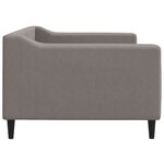 vidaXL Lit de repos taupe 90x200 cm tissu