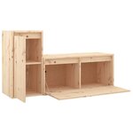 vidaXL Meubles TV 2 Pièces Bois massif de pin