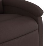 vidaXL Fauteuil inclinable Marron foncé Tissu