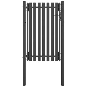 vidaXL Portail de clôture de jardin Acier 1x2 m Anthracite