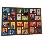 vidaXL Collage de cadres photo de photo 24x(13x18 cm) Marron foncé MDF