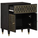 vidaXL Table de chevet 50x33x60 cm bois de manguier massif