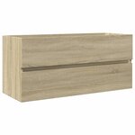 vidaXL Ensemble de meubles de bain 2Pièces céramique et bois d'ingénierie