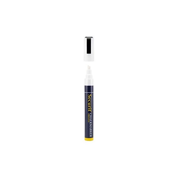 Securit Feutre-craie ORIGINAL MEDIUM, blanc Pointe biseautée Largeur de trait de 2 à 6 mm