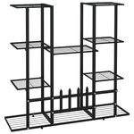 vidaXL Support à plantes 94 5x25x89 cm Noir Fer