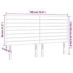 vidaXL Têtes de lit 4 Pièces Noir 90x5x78/88 cm Tissu
