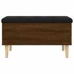 vidaXL Banc de rangement chêne marron 82x42x46 cm bois d'ingénierie