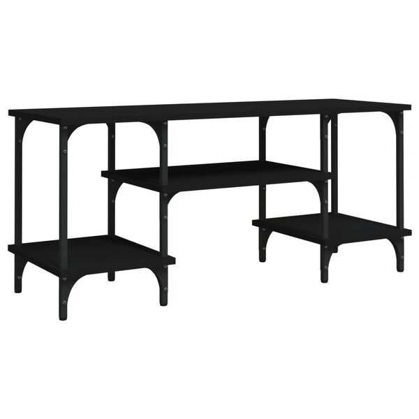 vidaXL Meuble TV noir 102x35x45 5 cm bois d'ingénierie
