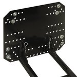 vidaXL Chasse-neige pour VTT 115x38 cm Noir