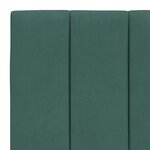 vidaXL Lit avec matelas vert foncé 80x200 cm velours