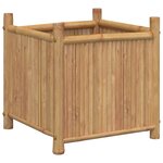 vidaXL Jardinière 50x50x50 cm bambou