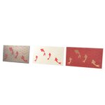 PAPERTREE LUCKY Lot de 5 Enveloppes cadeau 19x10cm - Rouge