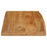 vidaXL Dessus de table 60x40x3 8 cm bord vivant bois massif manguier