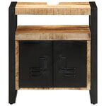 vidaXL Meuble sous lavabo 55x35x60 cm en bois massif brut
