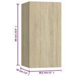 vidaXL Meubles TV 7 Pièces Chêne sonoma 30 5x30x60 cm Bois d'ingénierie