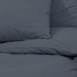 vidaXL Ensemble de housse de couette Anthracite 200x220 cm Coton