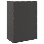 vidaXL Buffet haut noir 67x39x95 cm acier