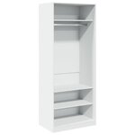 vidaXL Garde-robe blanc 80x50x200 cm bois d'ingénierie