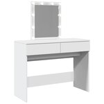 vidaXL Coiffeuse avec LED blanc 100x40x130 cm