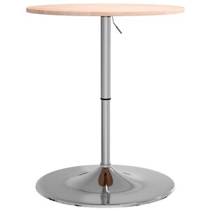 vidaXL Table de bar Ø60x89 5 cm bois massif de chêne