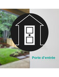 THIRARD - Verrou à bouton Transit 2 A2P* pour porte d'entrée  cylindre 40mm  acier  4 clés  époxy bronze