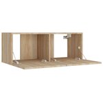 vidaXL Ensemble de meubles TV 4 Pièces Chêne sonoma Bois d'ingénierie