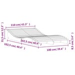 vidaXL Chaise longue 205x110x31 5 cm bois massif de pin