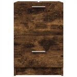 vidaXL Meuble d'évier chêne fumé 40x37x59 cm bois d'ingénierie