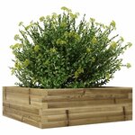 vidaXL Jardinière 70x70x23 cm bois de pin imprégné