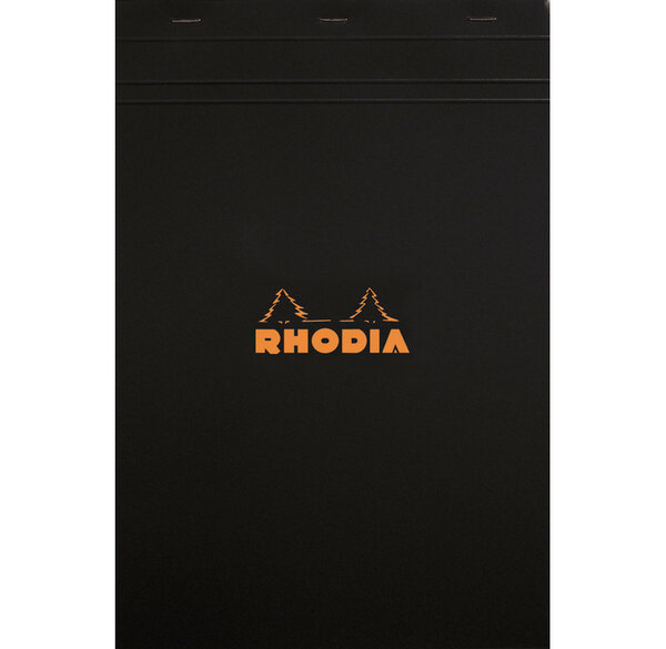 Bloc BLACK N°19 21x31,8cm 80F agrafées 80g uni RHODIA