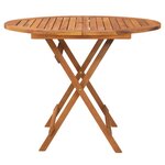 vidaXL Ensemble à manger de jardin 5 Pièces Bois d'acacia solide