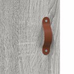 vidaXL Buffet haut Sonoma gris 34 5x34x180 cm Bois d'ingénierie