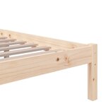 vidaXL Cadre de lit bois massif 180x200 cm super king