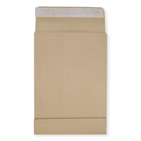 Lot de 20 	enveloppes pochettes kraft armé à soufflet marron 229 x 324 + 50 mm