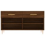 vidaXL Banc à chaussures chêne marron 102x35x55 cm bois d'ingénierie